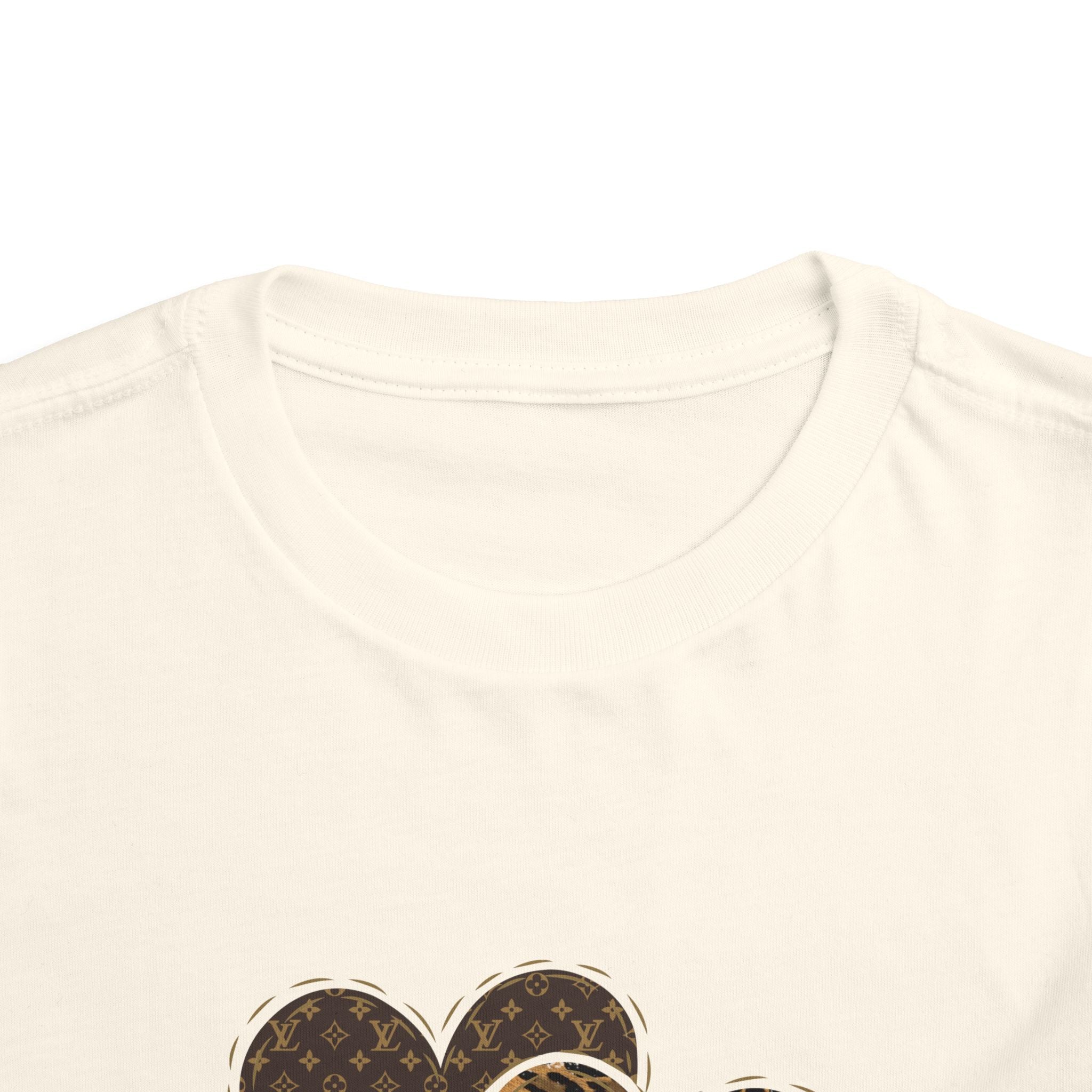 Toddler Tee — Camo LV heart Graphic Kids Shirt