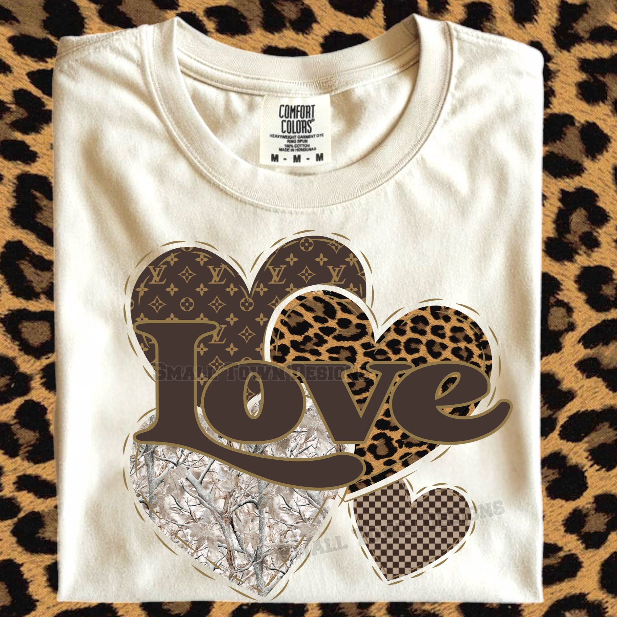 Camo LV T-Shirt—Comfort Colors — Camouflage LV Logo Graphic Tee