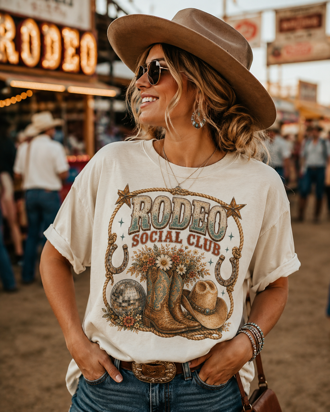 Rodeo Social Club--Comfort Colors--Women's Tee