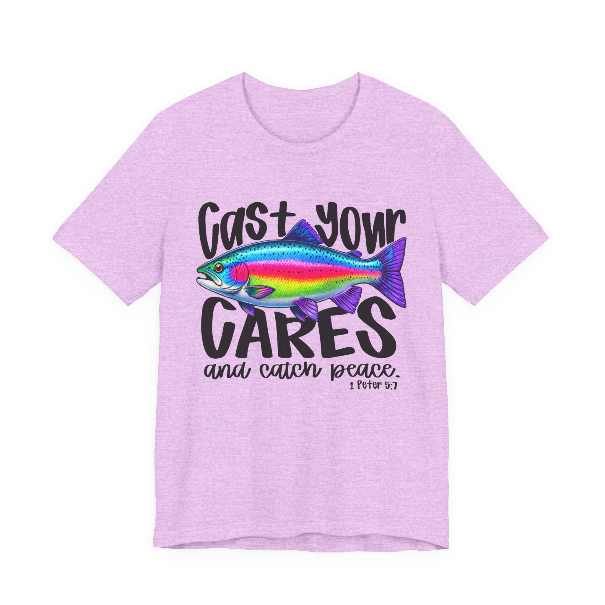 Cast Your Cares Christian Fishing Shirt